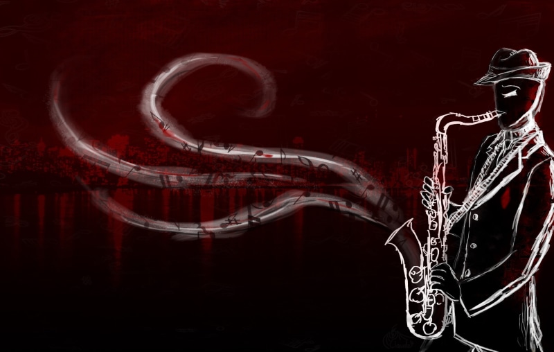 metal, music, motion, close-up, 1080P, saxophones, abstract, red, illuminated, indoors, water, no people, night, creativity, splashing, nature, Homestuck