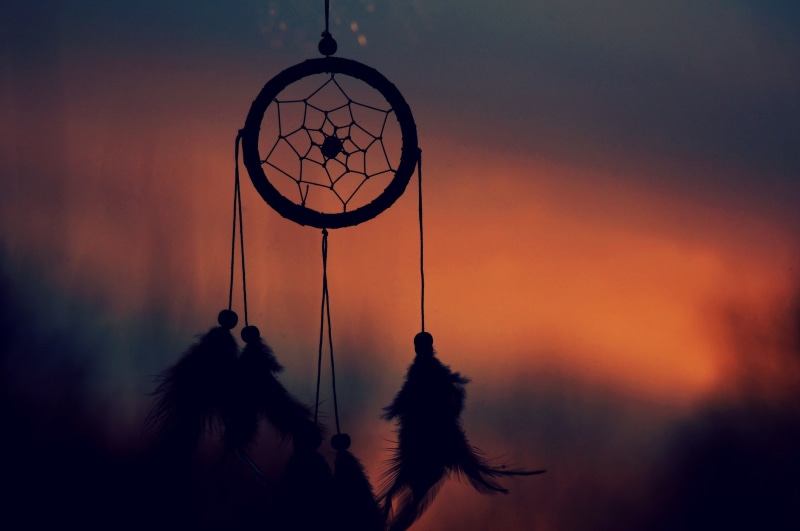 winter, night, no People, spirituality, dreamcatcher, dream, cultures, dusk, decoration, sunset, lights, celebration, macro, dreamcatchers, feather, electric lamp