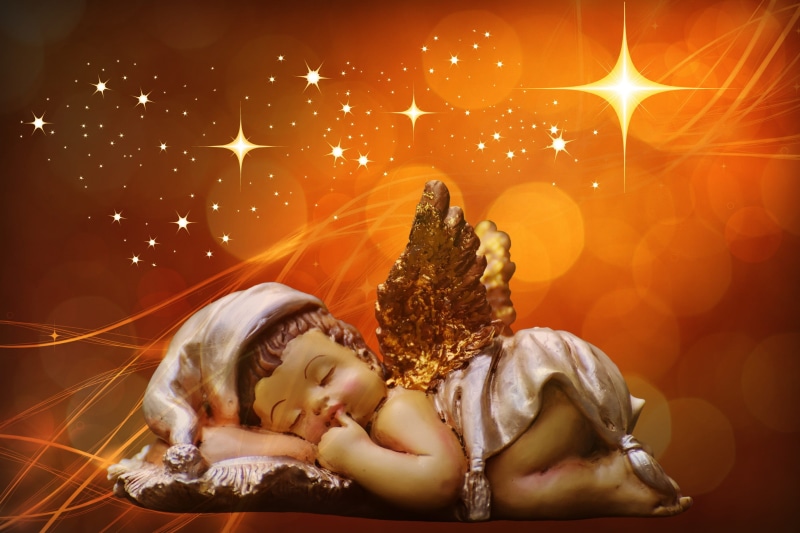 merry christmas, christmas lights, little angel, domestic, advent, christmas time, one animal, digital composite, illuminated, orange color, full length