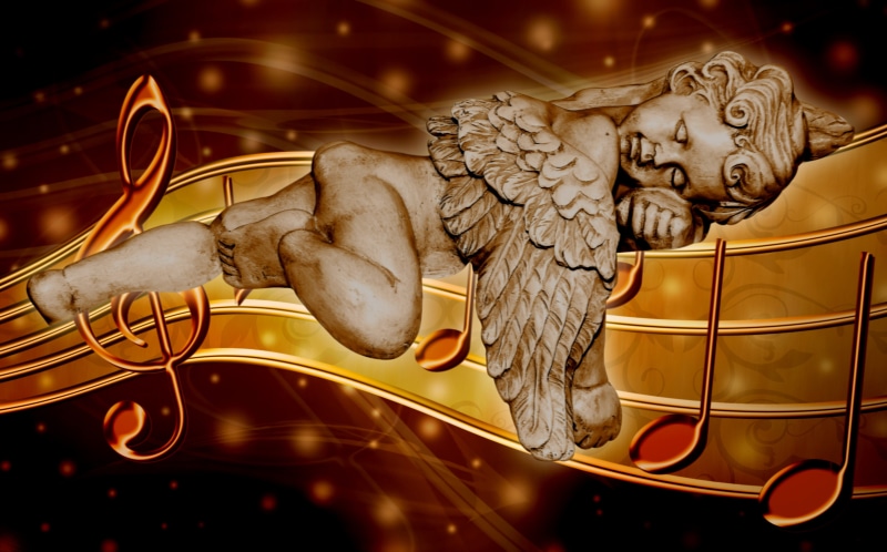 fantasy, fun, Mood, dreams, angel figure, gold colored, animal body part, creativity, close-up, design, animal wing, 5K, cherub, the past, illustration