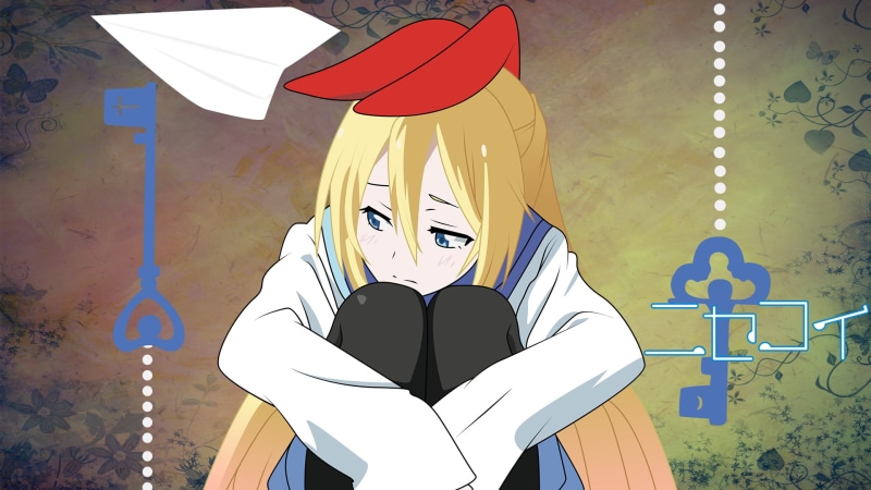 Nisekoi, hair ornament, ribbon, anime, Kirisaki Chitoge, 1080P, blue eyes