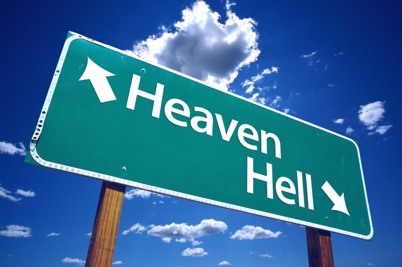 blue, multiple lane highway, information, guidance, road, hell, green, nature, motivation, road Sign, outdoors, single Word, achievement, the way, sky