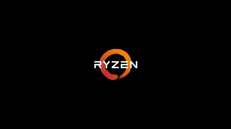 RYZEN, black, logo, 1080P
