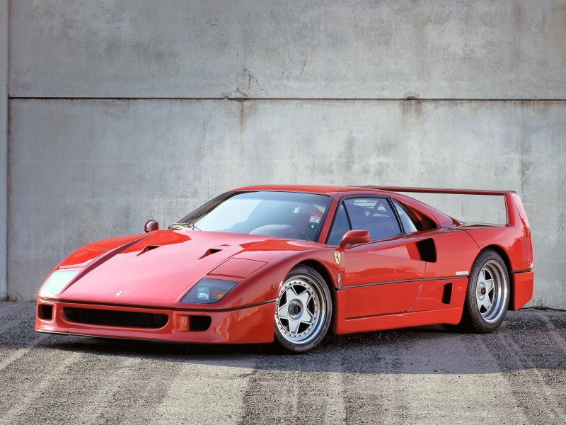 car, Ferrari, 1080P, Ferrari F40, vehicle, red cars