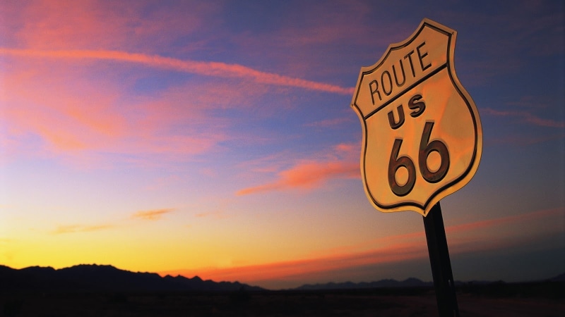 communication, orange color, tranquil scene, highway, beauty in nature, sunset, road, USA, cloud - sky, outdoors, clouds, 720P, silhouette, contrails