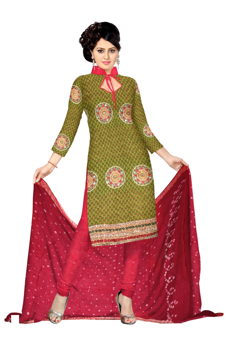 clothing, kameez, studio shot, indian, girl, portrait, red, Indian Clothing, cut out, green color, women, Fashion, Silk, white background, 2K, young adult