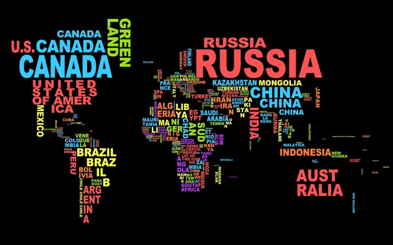 Text, Creative, World, Pictures, Map, 2K