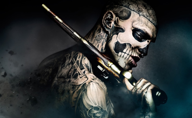 headshot, people, Aero, aggression, indoors, 2K, men, portrait, hd, Creative, steel, holding, creativity, adult, pirate, weapon, diablo, suicide