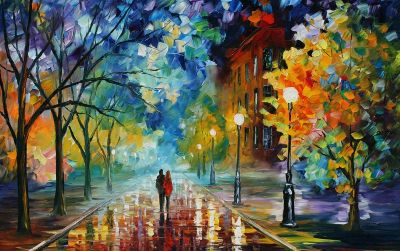 apremov, architecture, tree, building exterior, rain, creative, outdoors, real people, full length, one person, adult, Art And Creative, freshness, colourful