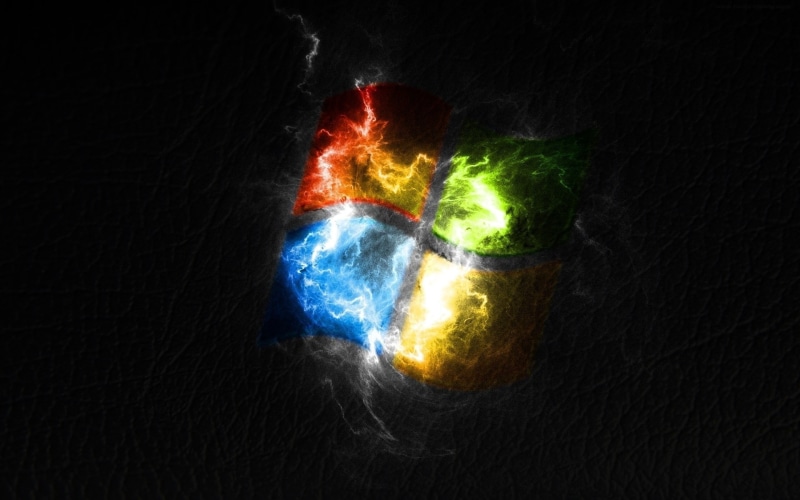 1080P, smoke, logo, windows, creative, Windows Logo, art, background