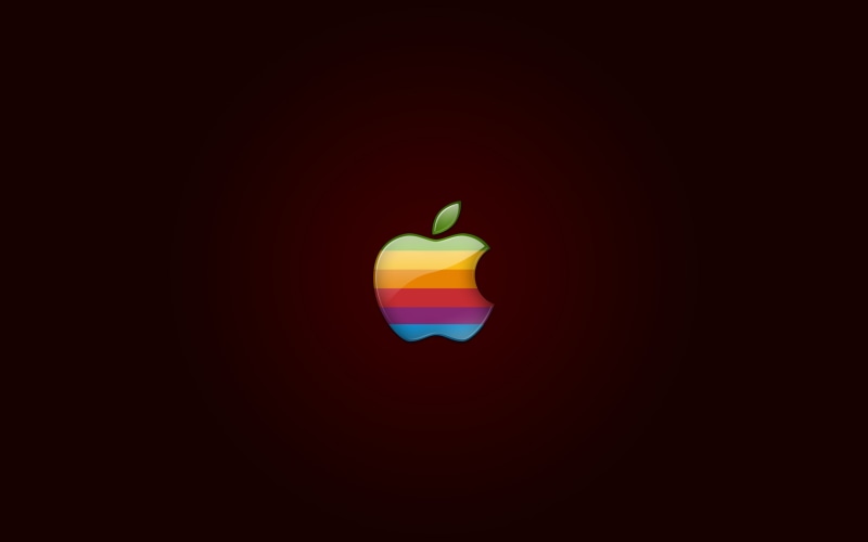 logo, 2K, apple, colorful