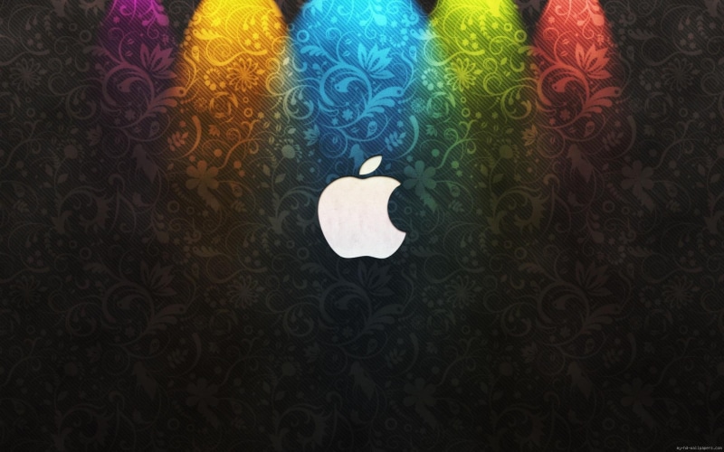 logo, multicolor, background, 1080P, apple, brand