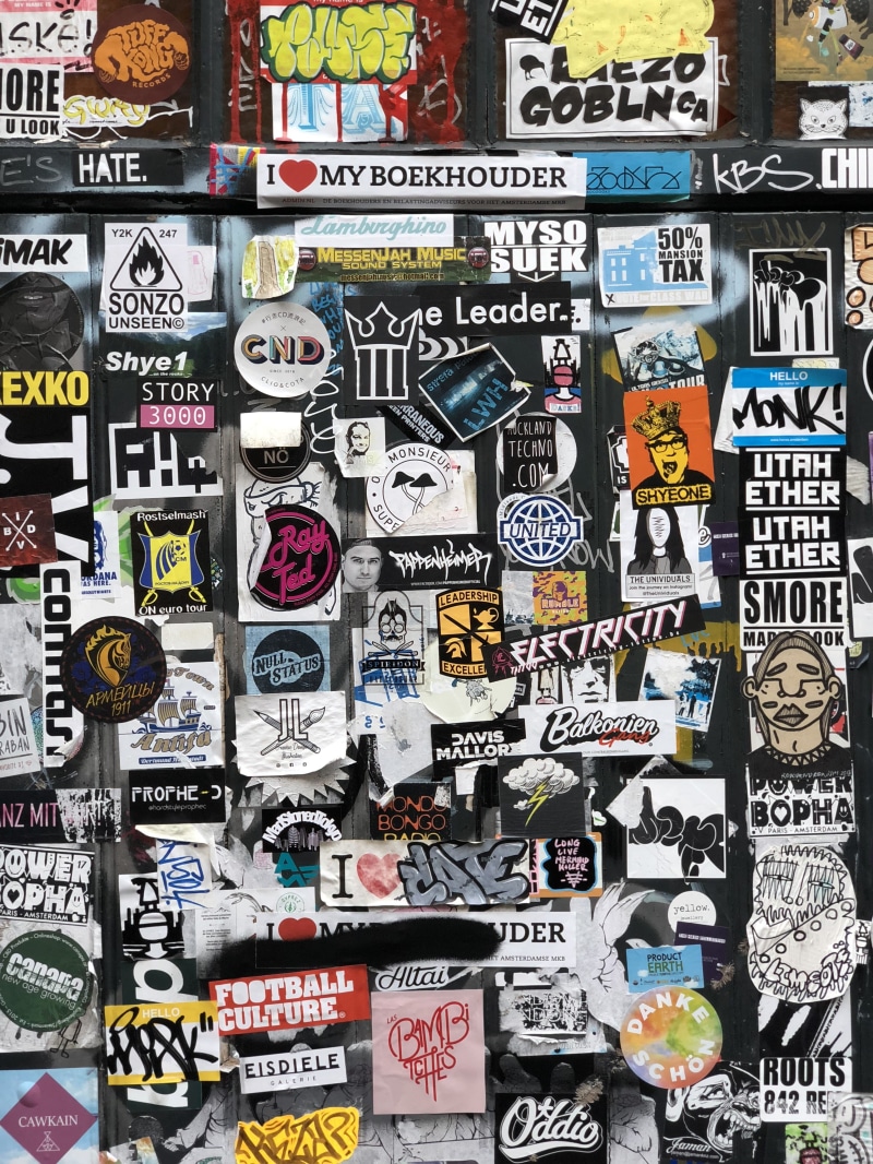uSA, design, city, single Word, newspaper, art, fly posting, wall, poster, no People, sign, backgrounds, assorted, 4K, text, sticker, collection, illustration
