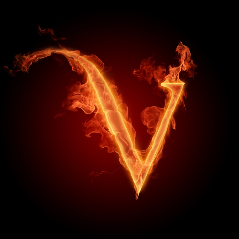 glowing, blurred motion, symbol, nature, exploding, fire - Natural Phenomenon, isolated, black background, red, black Color, passion, v, communication