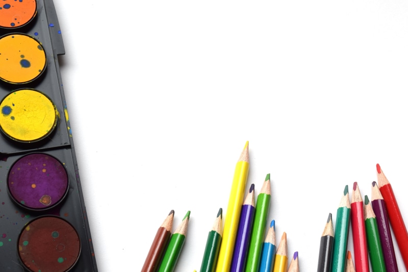 studio shot, download, classroom, backgrounds, watercolor, activity, wooden, learning, fun, office, multi Colored, water, art, children, crayon, tools