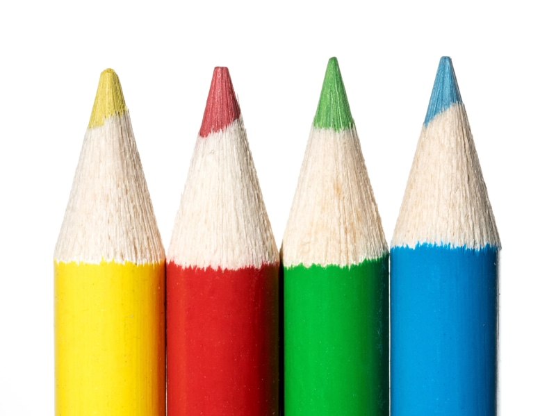 red, object, color pencils, pencil, Olympus, green, OM, wood, wood - Material, stationary, multi Colored, mirrorless, lead  line, equipment, white, 60mm