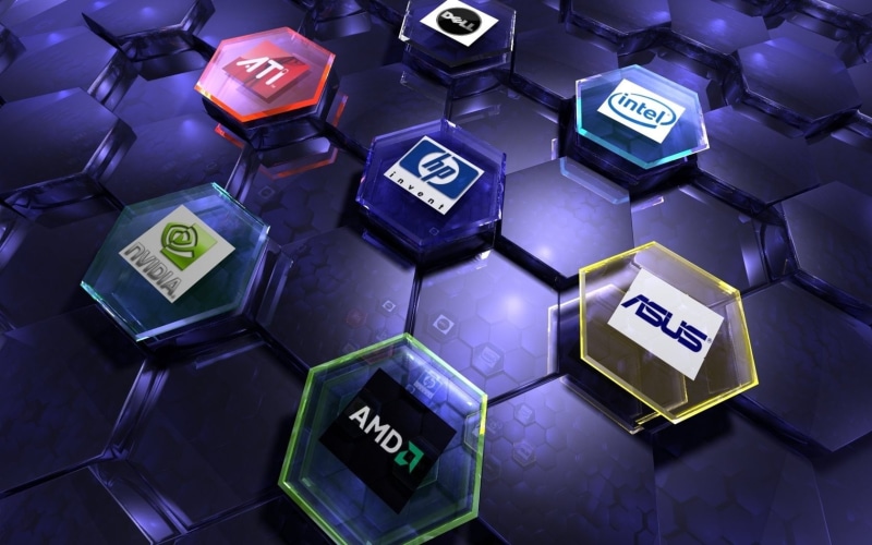 hewlett packard, hd, dell, radeon, amd, hewlett, Nvidia, x, art, ati, technology, 720P, intel, asus, logos, packard