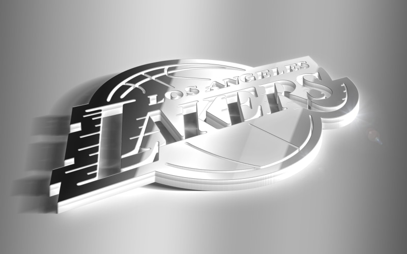 Basketball, 2K, NBA, Logo, 3D, Los Angeles Lakers
