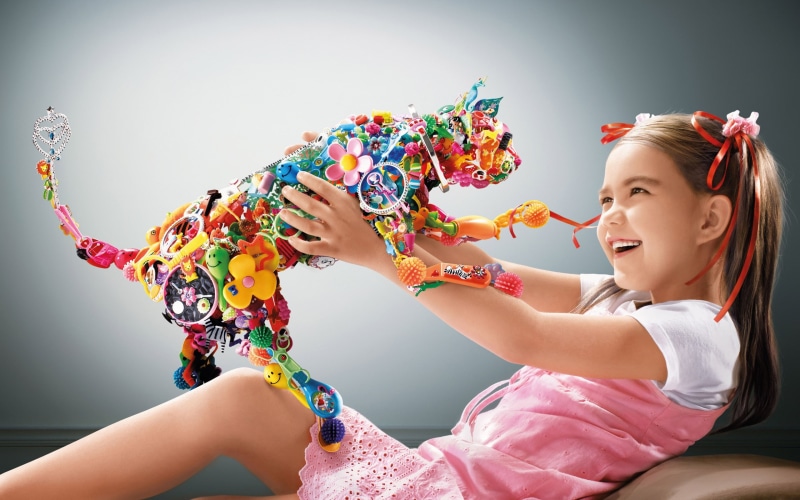 toys, blue, plastic, Girl, yellow, green, Toy, Colorful, Cat, Cute, 2K
