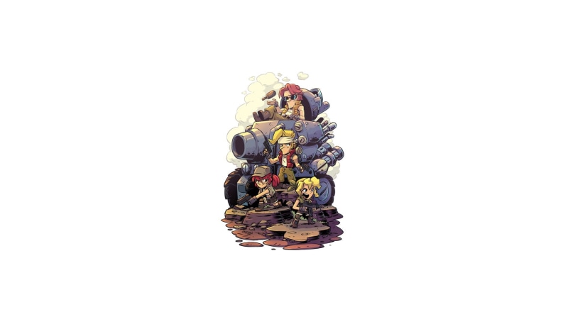 video games, artwork, 1080P, white background, simple background, Metal Slug