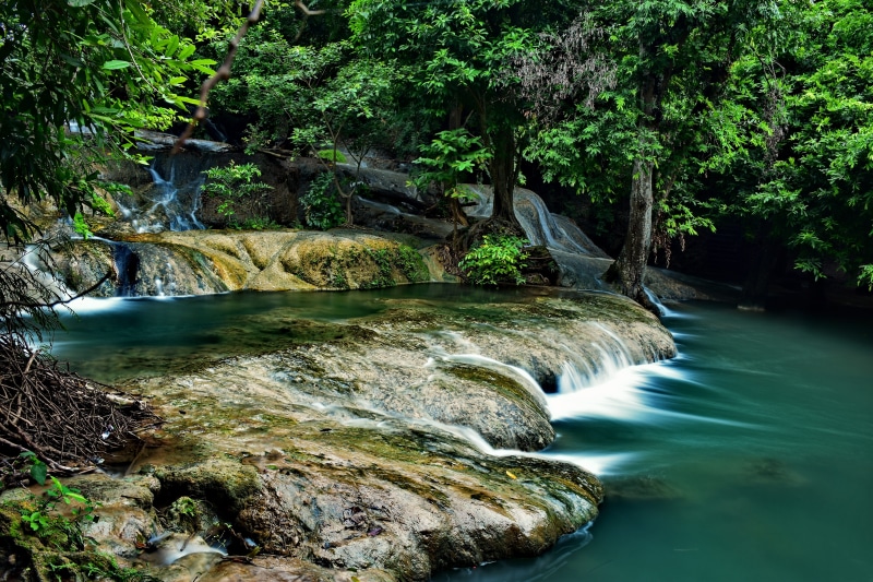 outside of the house, time, indonesian, flowing water, by nature, cool, river, country malaysia, plant, land, motion, of poverty, human, rock - object