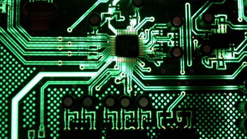 abstract, internet, complexity, backgrounds, mother board, computer, green color, 1080P, electronics industry, industry, circuit, green, technology, no people