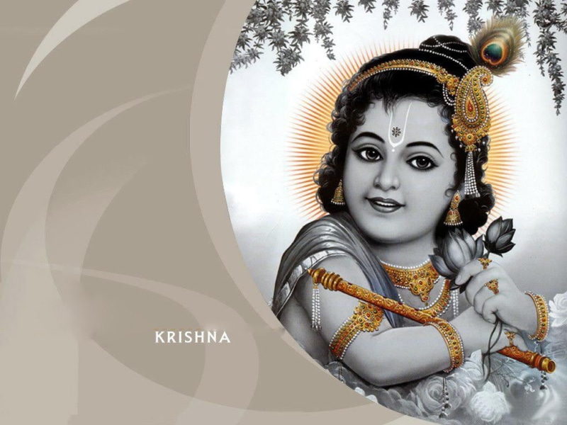 creativity, digital composite, religion, female likeness, text, day, looking at camera, human representation, idol, portrait, lord krishna, overlay, 480P
