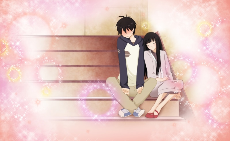 character, sitting, adult, hairstyle, haired, Todoke, From, two people, indoors, friendship, illuminated, Kimi, young women, emotion, adolescence
