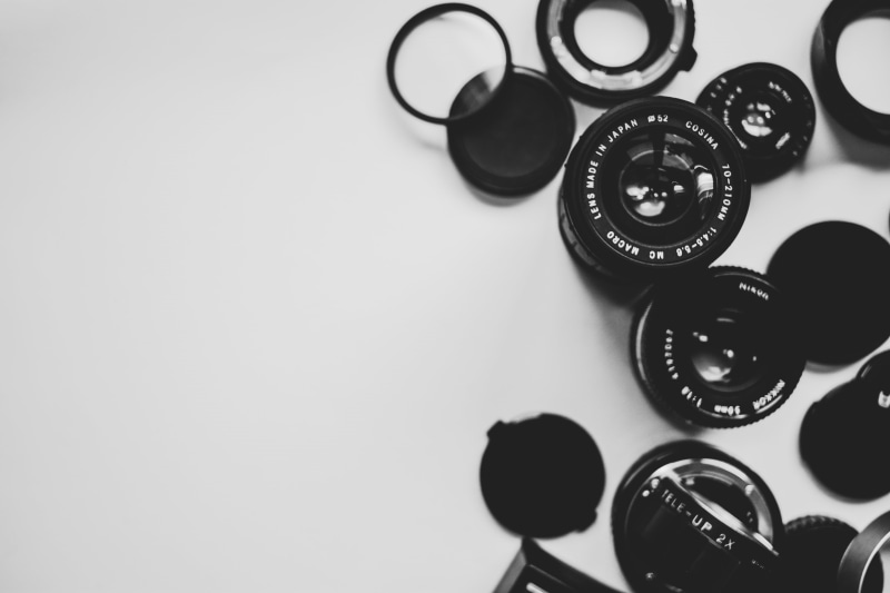 no people, b w, film industry, focus, photography, vintage, camera film, photography themes, lens, gear, copy space, equipment, 4K, template, lens - optical instrument