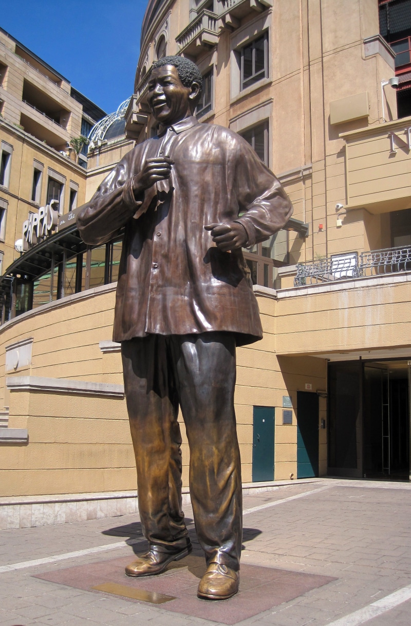 real people, day, sculpture, city, art, representation, nelson mandela statue, sunlight, sandton, people, cultures, nelson mandela square, art and craft
