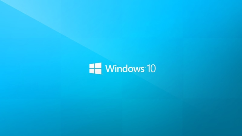 blue, windows 10, windows, typography, minimalism, background, logo, 1080P, blue background