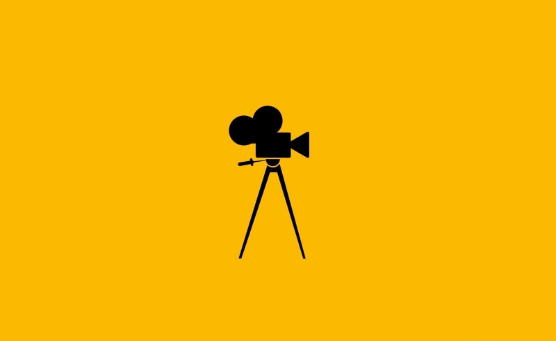 colored background, outdoors, nature, tripod, orange color, 2K, black, copy space, yellow, video, Camera, sunset, Aero, camera - photographic equipment