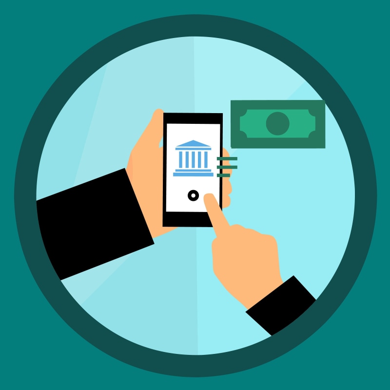 blue, device, electronic, human hand, circle, funds, hand, smart phone, finance, computer icon, telephone, human body part, icon, withdraw, purchase, shopping
