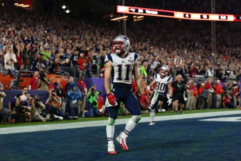 Super Bowl, 720P, stadium, clothing, New England Patriots, men, real people, Seattle Seahawks, full length, NFL, tom, audience, people, brady, incidental people
