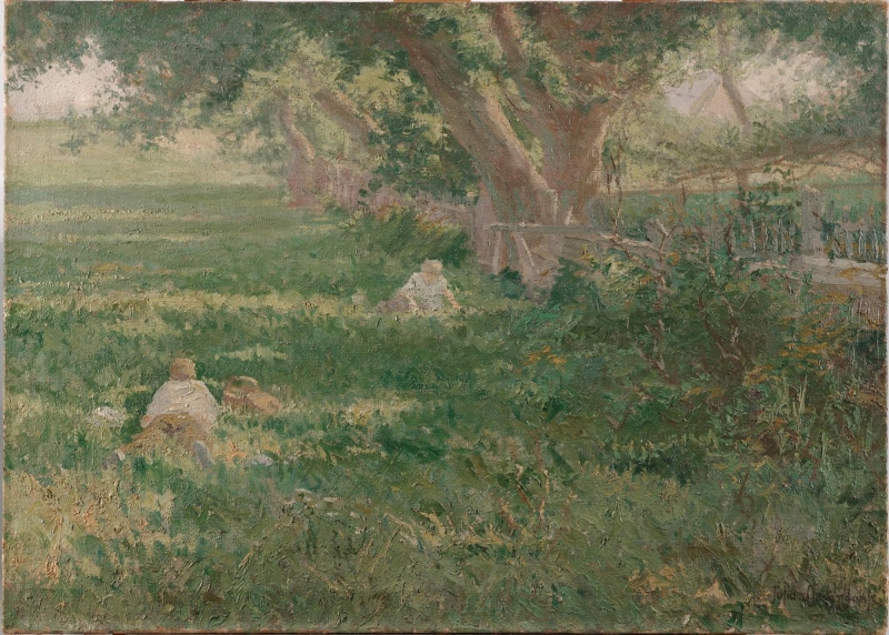classic art, tranquility, field, land, tree, Julian Onderdonk, green color, 1080P, nature, plant, no people, scenics - nature, outdoors, growth, forest