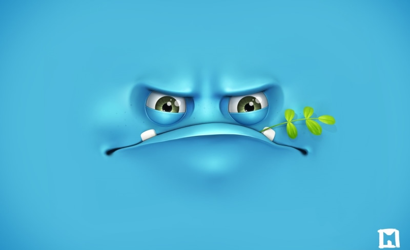 single object, food and drink, creativity, close-up, blue, grumpy, communication, d, positive emotion, anthropomorphic smiley face, food, healthcare and medicine