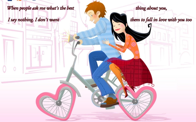 love, funny, couple, cute, cartoon, sweet, 1080P