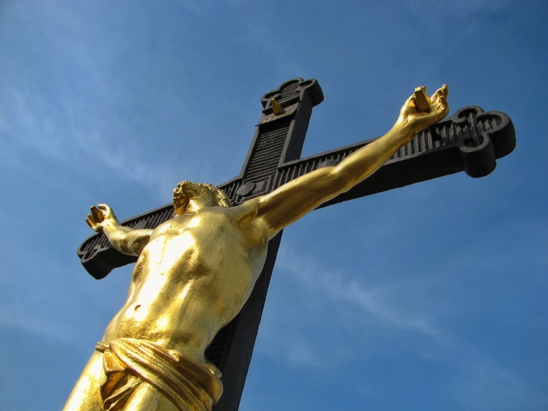 hope, blue, spirituality, christian symbol, prayer, god, statue, architecture, nature, sky, saviour, gold, religious, meditation, faith, christian, christianity