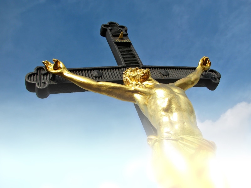 jesus, creativity, belief, sunlight, christianity, musical instrument, death, cross, christian symbol, representation, catholicism, music, peace, brass