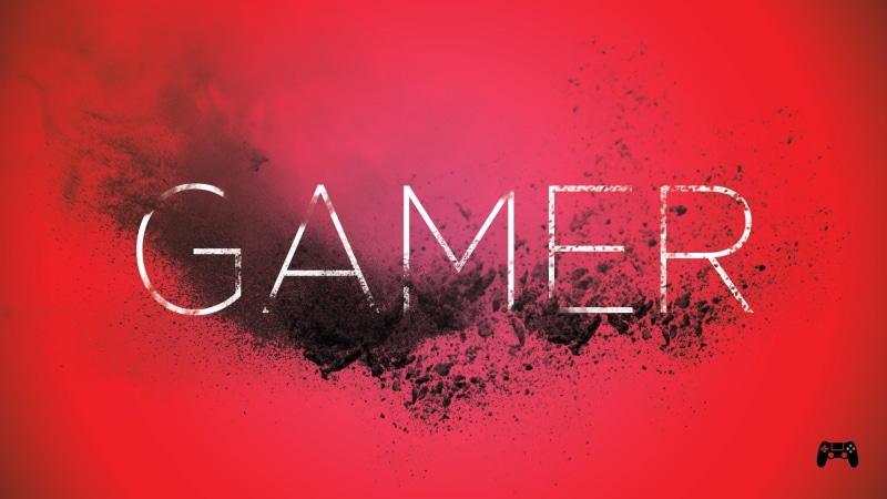 1080P, digital art, abstract, Gamer, text, red background, typography, 4Gamers