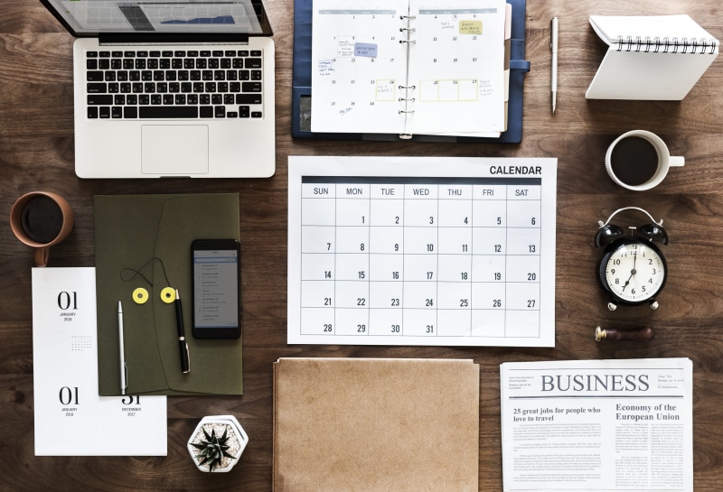 calendar, no people, portable information device, note, table, wooden table, contemporary, digital, keyboard, wireless technology, page, close-up, books