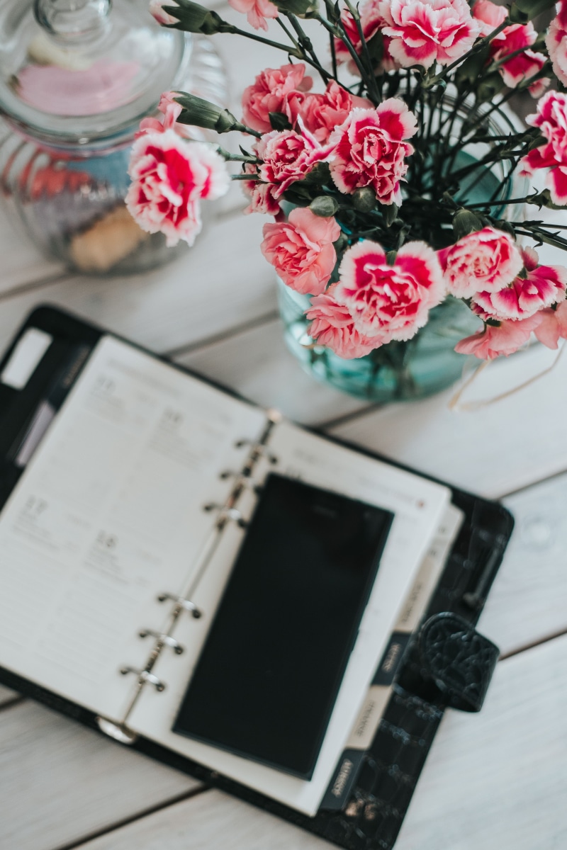 still life, organizer, flower arrangement, indoors, beautiful, plant, table, communication, publication, nature, bouquet, photograph, paper, tea cup, vase