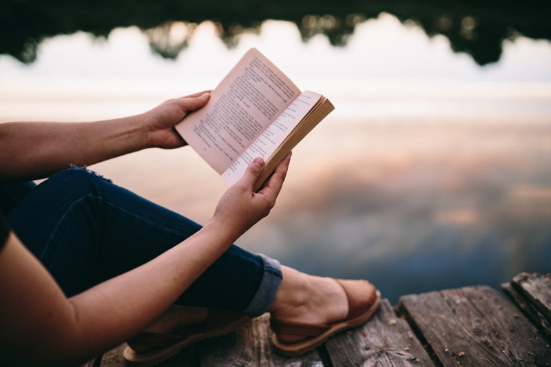 outdoors, human Hand, boy reading book, nature, 5K, spirituality, opened book, human body part, reading, relaxing, magic hour, resting, casual clothing
