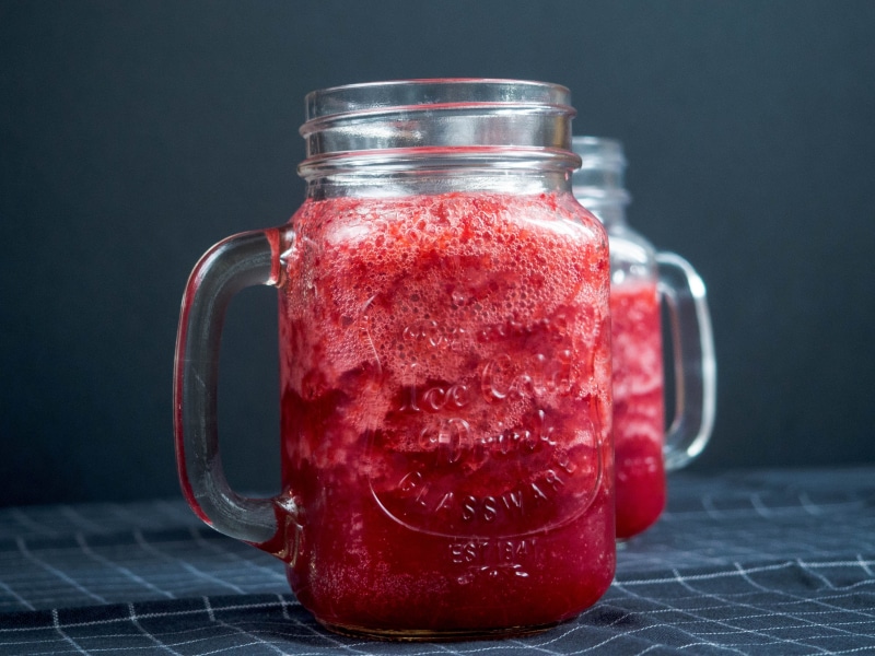 black background, breakfast, jar, healthy eating, white, fruity, jars, mason jar, juice, tasty, clear, healthy lifestyle, background, food and drink, cup