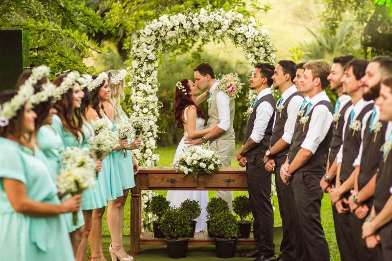 wedding, young men, celebration, people, ceremony, couple - relationship, plant, outdoors, adult, happiness, young adult, married, newlywed, group of people