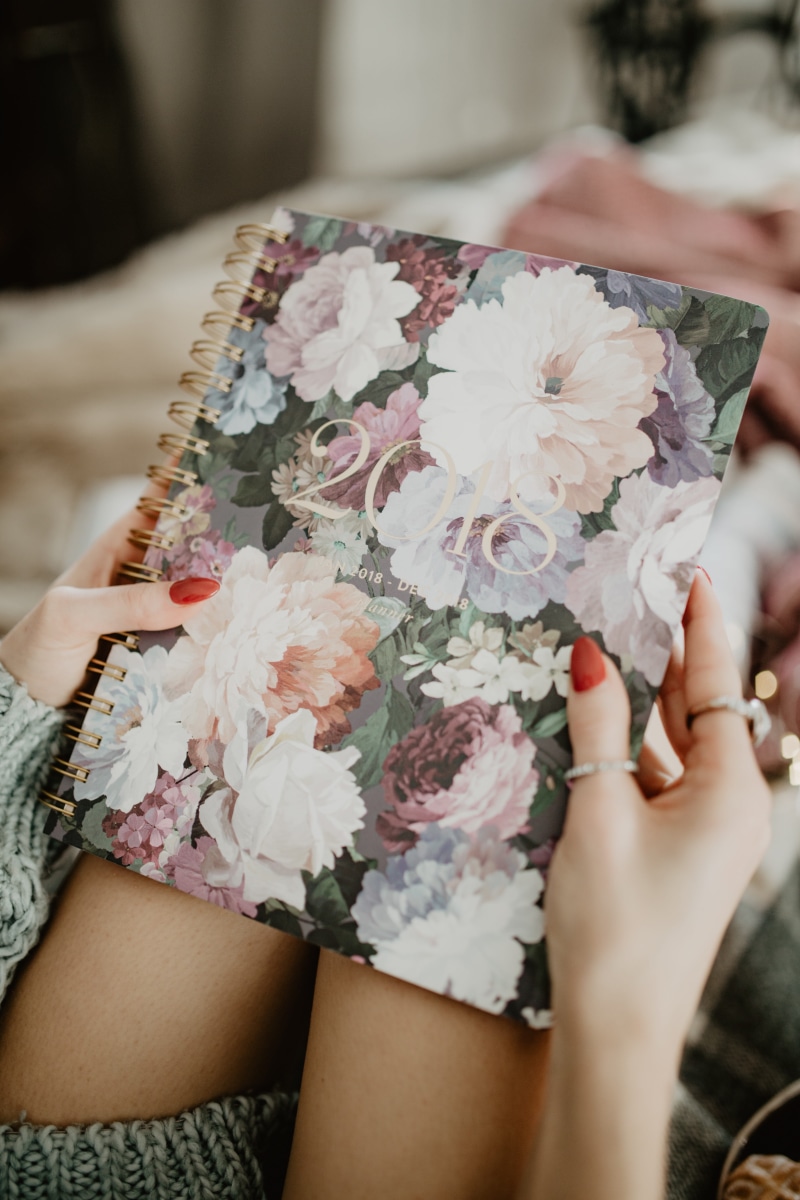 midsection, leisure activity, woman, writing, indoors, high angle view, flowering plant, white color, 5K, one person, women, cozy, real people, plant