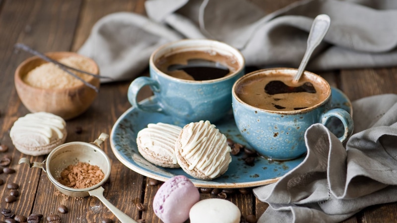 spoon, delicious, close, tea, meal, mug, food, cocoa, coffee, morning, black, liquid, chocolate, sweet, break, dark, aroma, closeup, restaurant, beverage