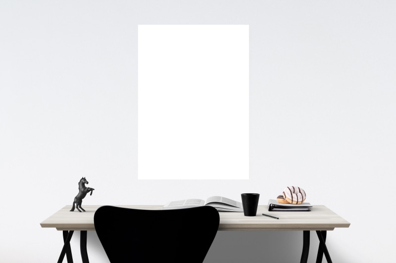 mockup, picture, canvas, drink, presentation, cup, 5K, stock, absence, book, white color, copy space, open, desk, furniture, poster, indoors, seat, interior