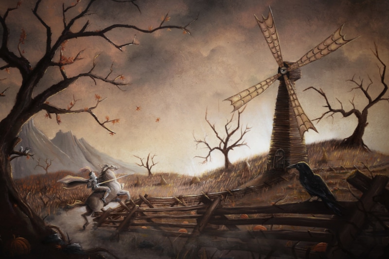 renewable energy, knight, land, environment, windmill, no people, environmental conservation, 2K, architecture, landscape, nature, wind turbine, tree