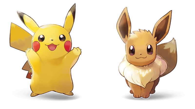 Pokémon Lets Go Pikachu, senior adult, Pokémon Lets Go Eevee, business, cute, fun, white background, mammal, Pokémon, Eevee (Pokémon), Pokémon: Lets Go Pikachu and Lets Go Eevee